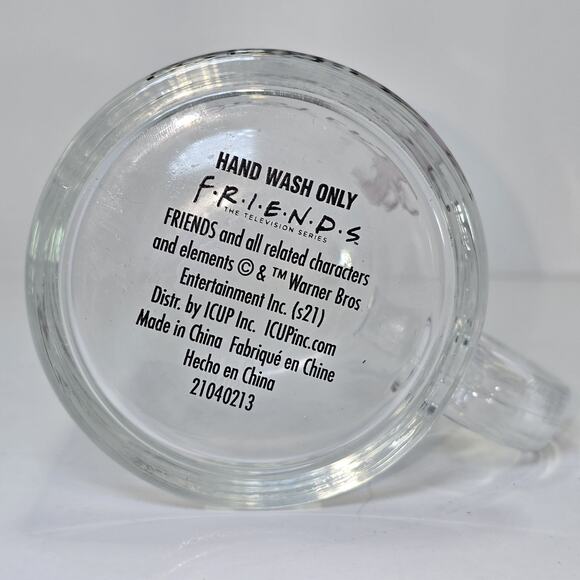 Friends TV Show “You Are My Lobster” Glass Mug Ross Rachel Quote Cup Warner Bros - Picture 5 of 7
